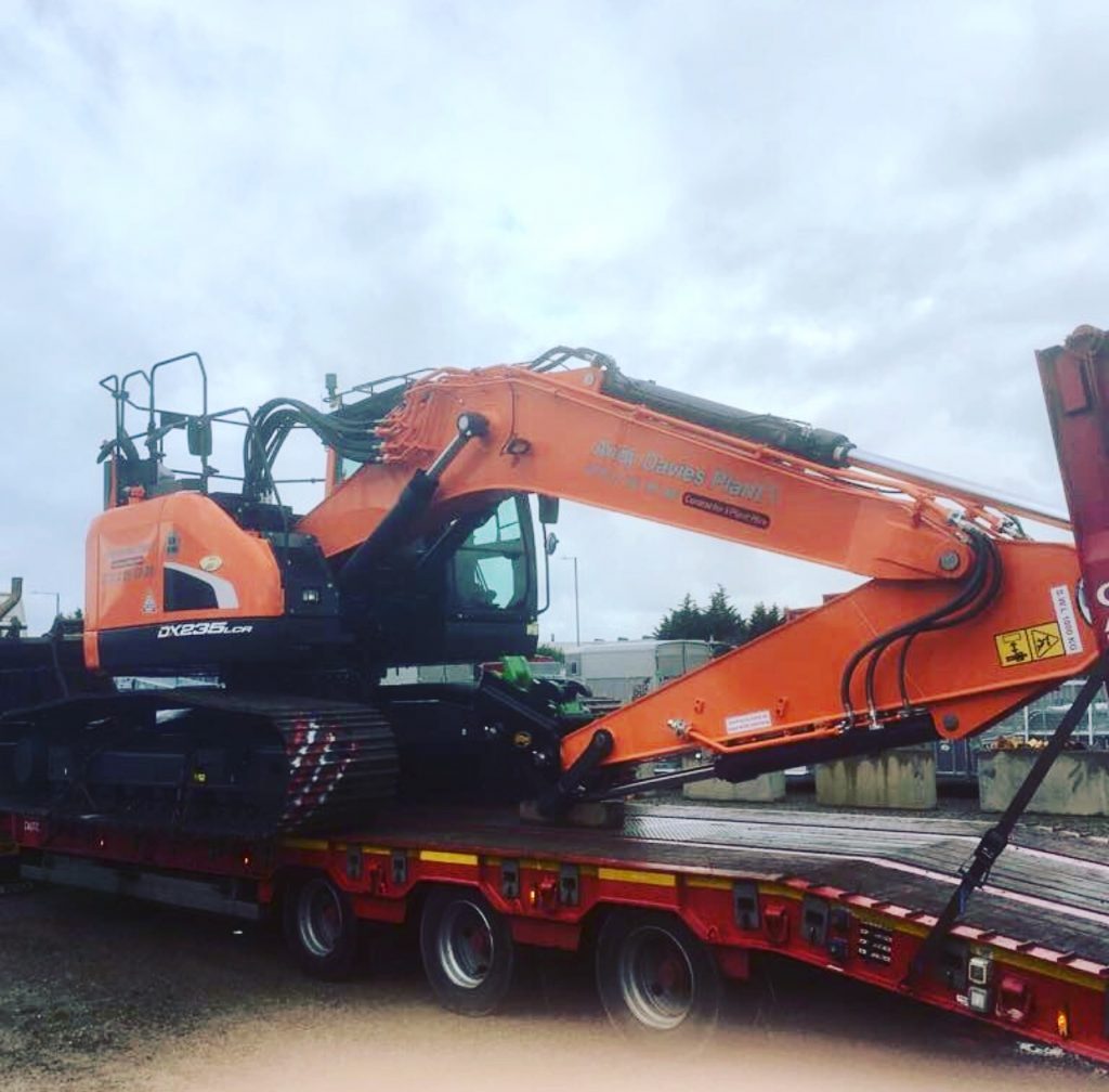 doosan excavator for andy davies plant